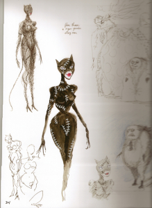 Tim Burton's Catwoman Sketch